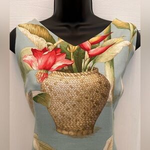 ULTRA Dress Plant Motif Sleath Dress‎ Size 12 (A0065 B3)